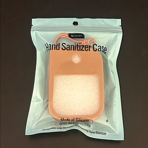 Bpure brown Hand Sanitizer Case with Keychain Clip New